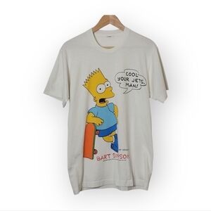 1990 Vintage Bart Simpson Cool Your Jets Man! Shirt